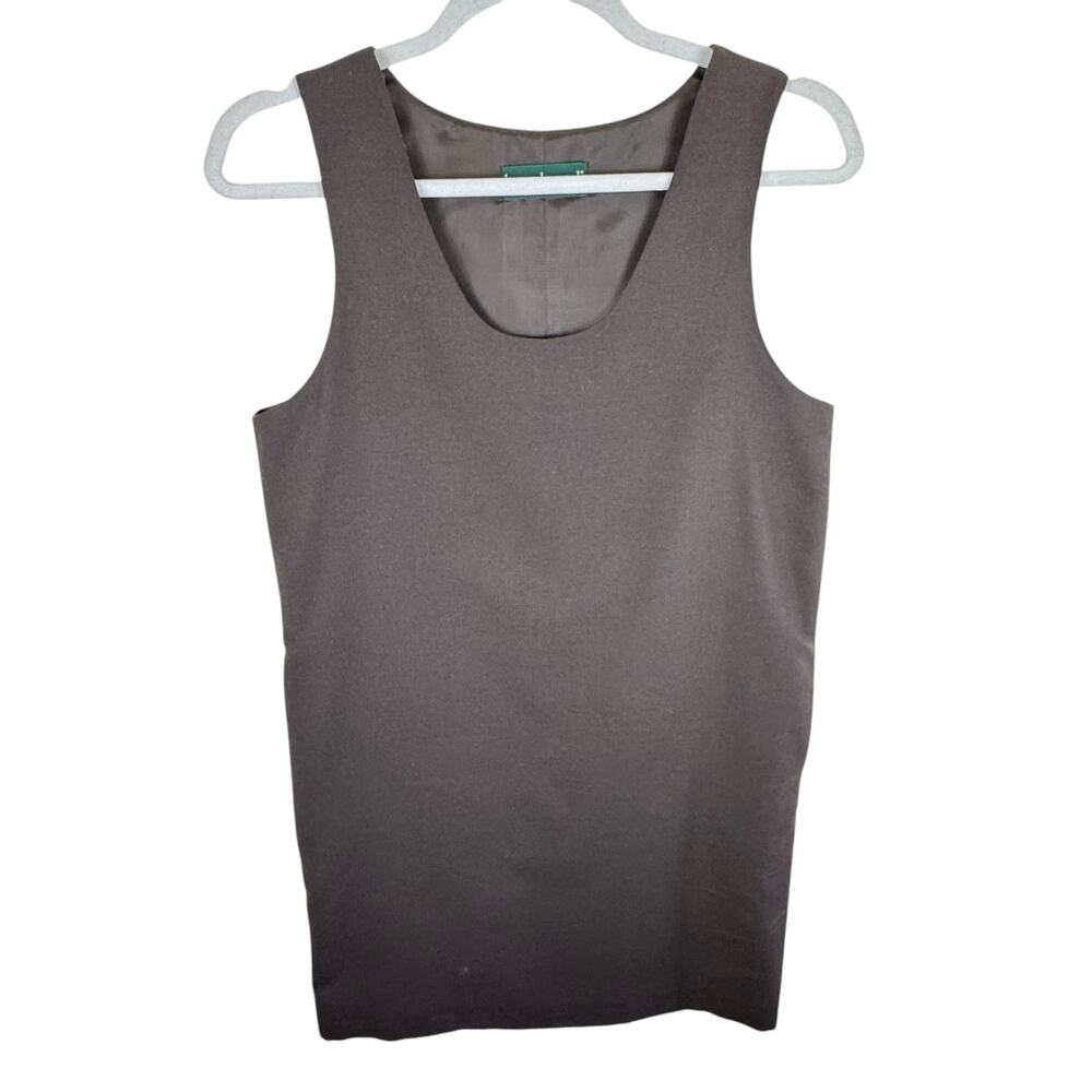 Harve Benard Vintage Brown Wool Sleeveless Dress‎ 12
